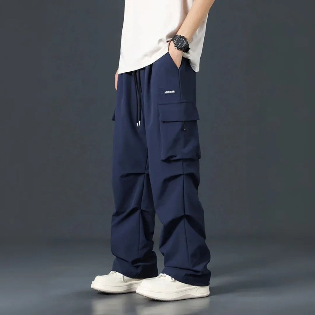 Men's Loose Fit Cargo Pants - Stylish and Comfortable-Fashinly