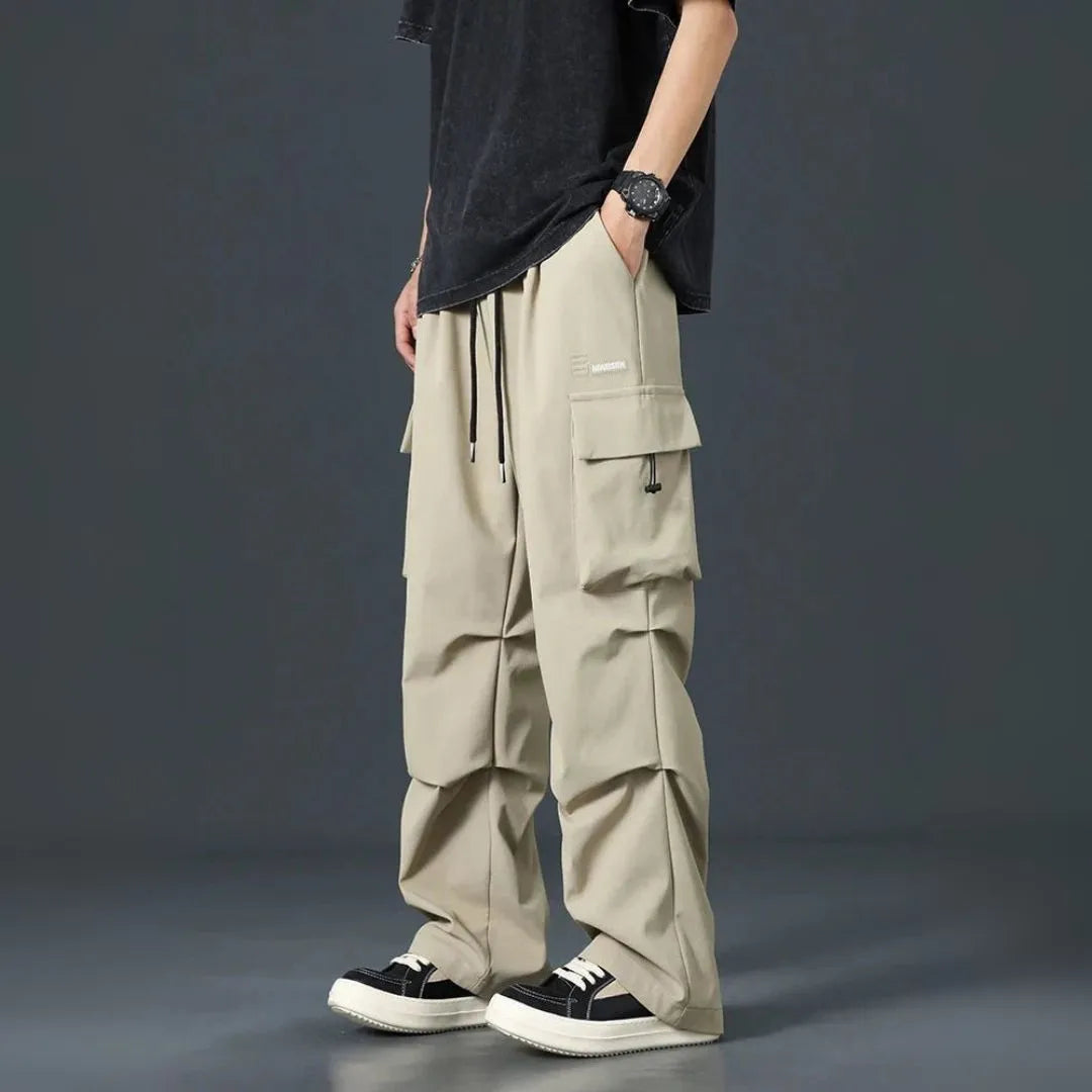 Men's Loose Fit Cargo Pants - Stylish and Comfortable-Fashinly