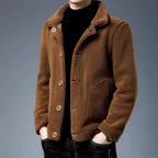 Men's Vegan Fur Jacket-Fashinly