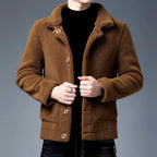 Men's Vegan Fur Jacket-Fashinly