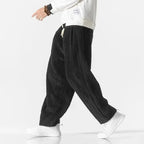Men's Wide-Leg Corduroy Pants-Fashinly