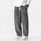 Men's Wide-Leg Corduroy Pants-Fashinly