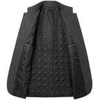 Men's Stand Collar Wool Overcoat-Fashinly