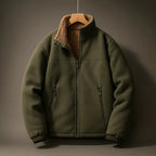 Men's Fleece-Lined Wool-Blend Jacket-Fashinly