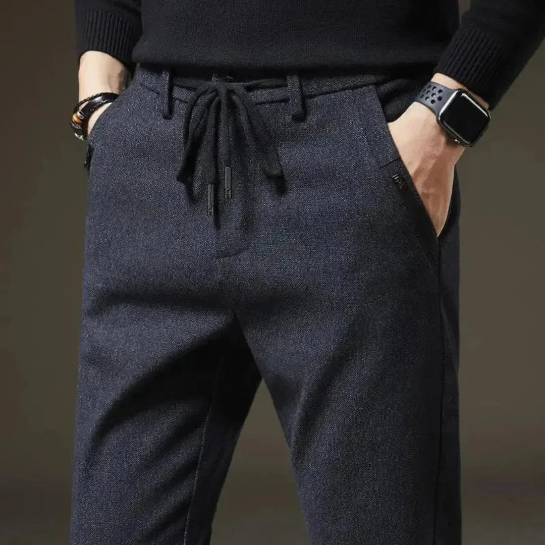 Men's Tailored Drawstring Pants - Stylish and Comfortable Fit-Fashinly