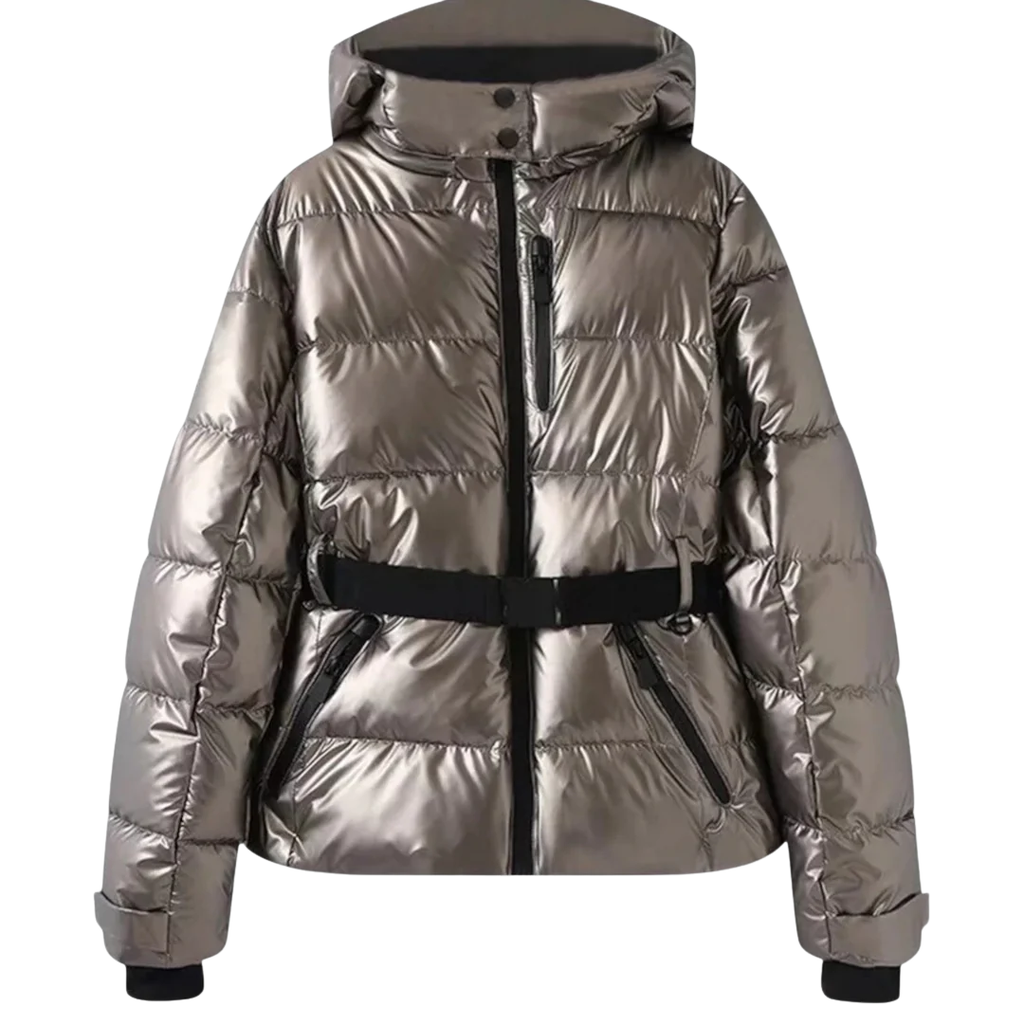 Women's Fitted Puffer Jacket - Stylish and Warm Outerwear-Fashinly