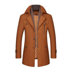 Men's Tailored Long Wool Coat-Fashinly