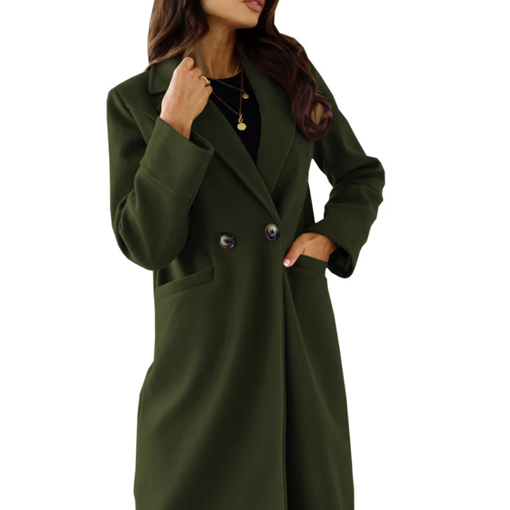 Women's Tailored Lapel Overcoat-Fashinly