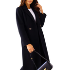 Women's Tailored Lapel Overcoat-Fashinly