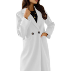 Women's Tailored Lapel Overcoat-Fashinly