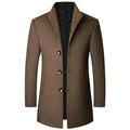 Men's Tailored Wool Overcoat-Fashinly
