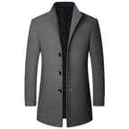 Men's Tailored Wool Overcoat-Fashinly