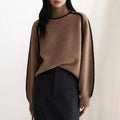 Women's Contour-Trim Turtleneck Sweater-Fashinly