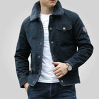 Men's Fleece-Lined Padded Jacket-Fashinly