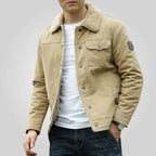 Men's Fleece-Lined Padded Jacket-Fashinly