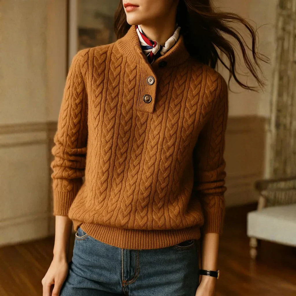 Women's Cable-Knit Sweater - Cozy and Stylish-Fashinly