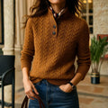 Women's Cable-Knit Sweater - Cozy and Stylish-Fashinly