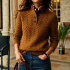 Women's Cable-Knit Sweater - Cozy and Stylish-Fashinly