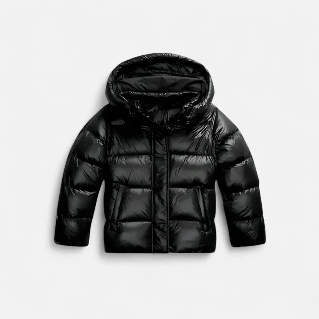 Women's Slim Quilted Hooded Puffer Jacket-Fashinly