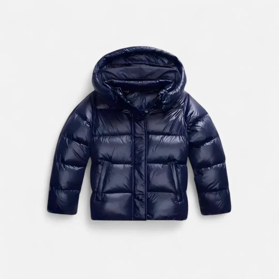 Women's Slim Quilted Hooded Puffer Jacket-Fashinly