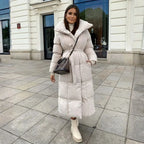 Women's Long Winter Puffer Coat-Fashinly