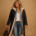 Women's Longline Quilted Puffer Coat-Fashinly
