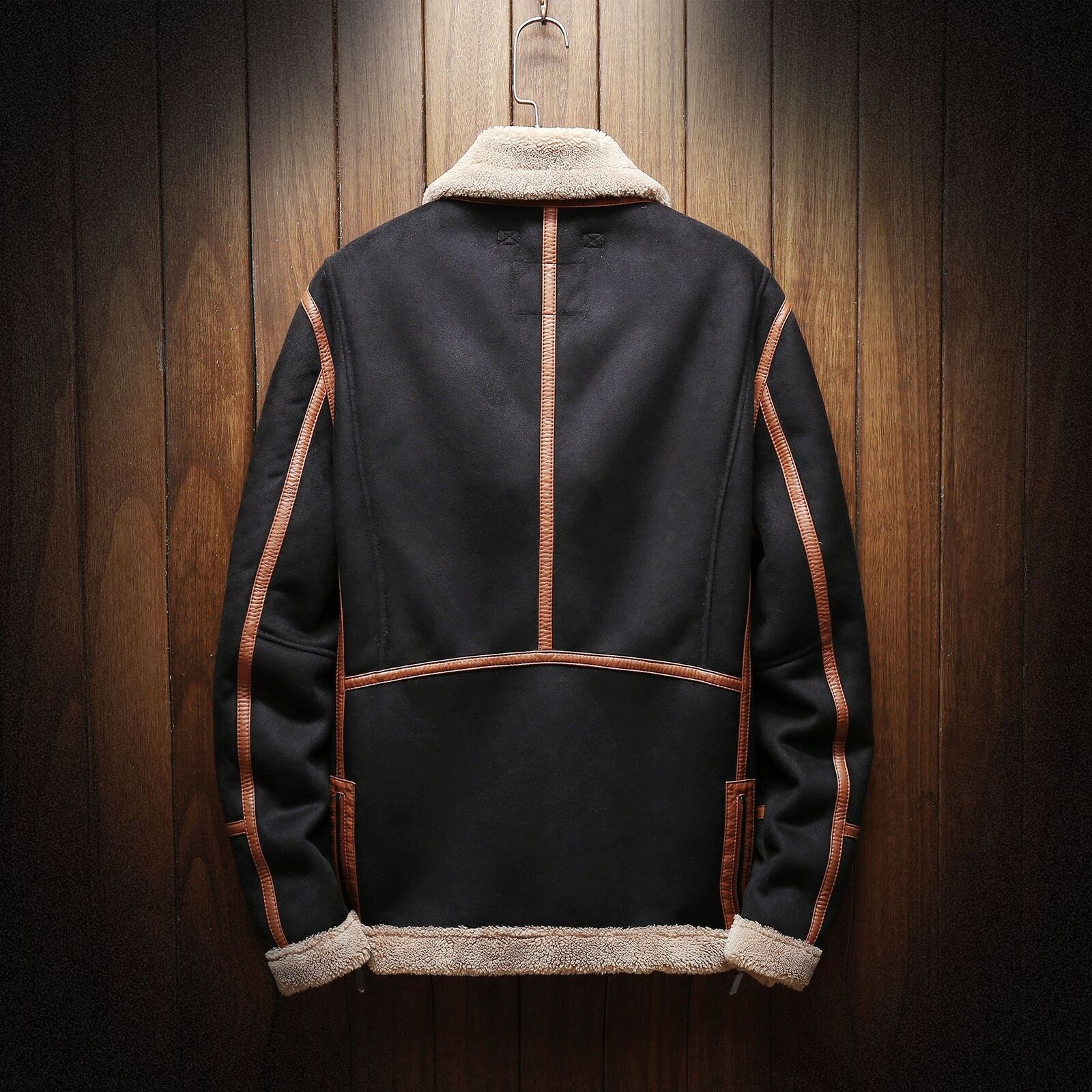 Men's Vintage Suede Jacket-Fashinly