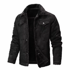 Men's Suede Faux Leather Jacket-Fashinly