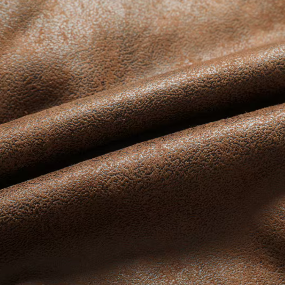 Men's Suede Faux Leather Jacket-Fashinly